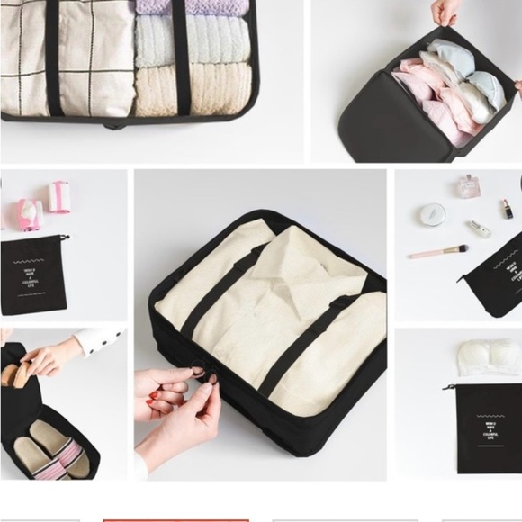 8 Piece Mesh Packing Cubes and Bags New - Picture 3 of 4